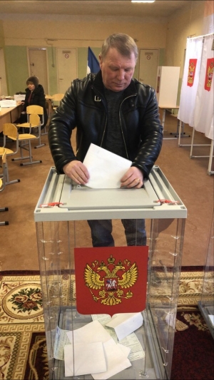 18 марта 2018 Председатель партии ПМБР Юрий Сидоров проголосовал за будущее России, за малый и средний бизнес!